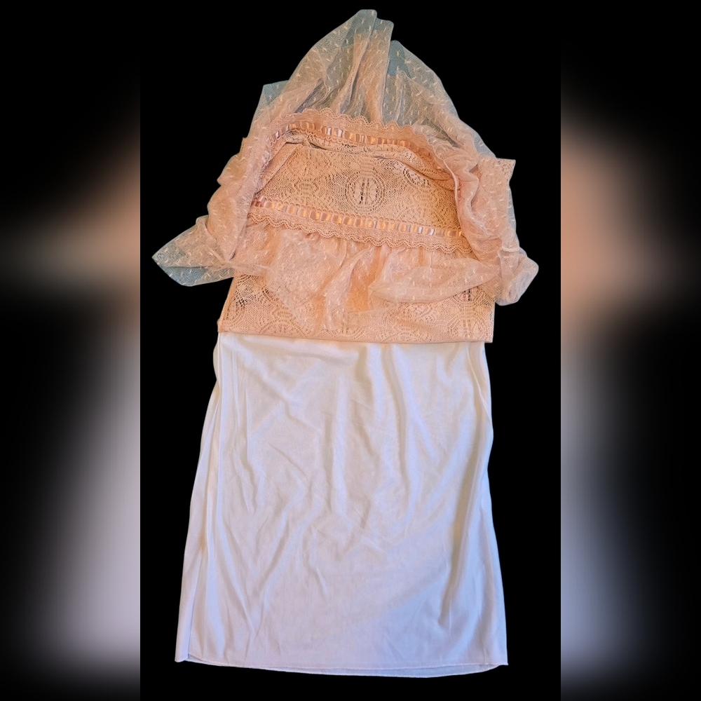 NWT RARE Risøe Be Beautiful Pink Crochet Shift Dress - Picture 13 of 16